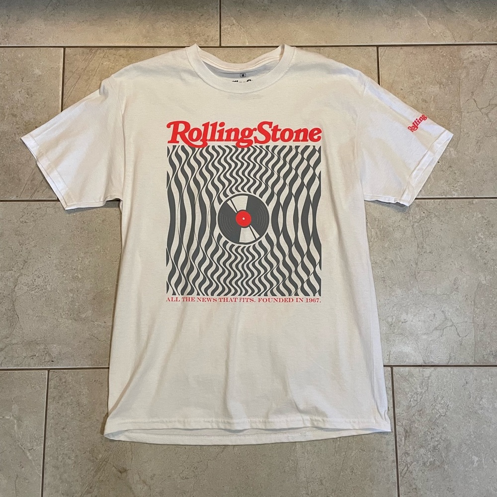 White Rolling Stones Shirt - Picture 1 of 4